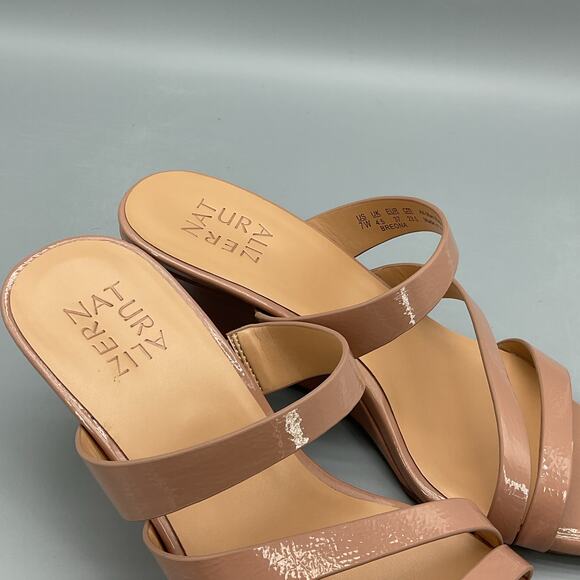 NEW Naturalizer Women’s Breona Slide Wedge Sandals Taupe Size 7W - Picture 6 of 11